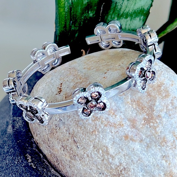 18 karat gold, and 3 carat diamond bracelet - Picture 9 of 17